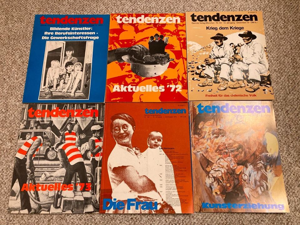 Konvolut Tendenzen - Zeitschrift für engagierte Kunst, 1970-1988 in Iserlohn