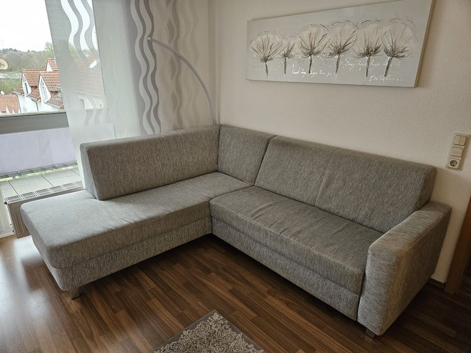 Schlafcouch/ Sofa L-Form grau in Witten