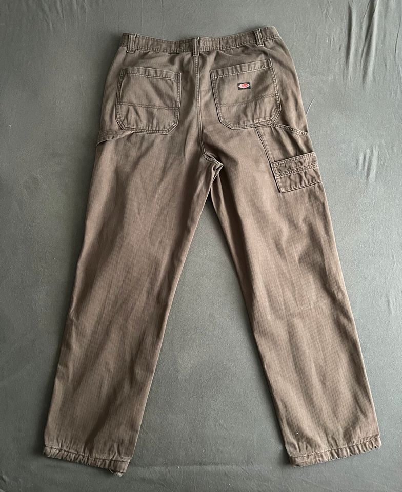 Review Braun/Brown Baggy Wide Oversized Stacked Jeans L in Hilden