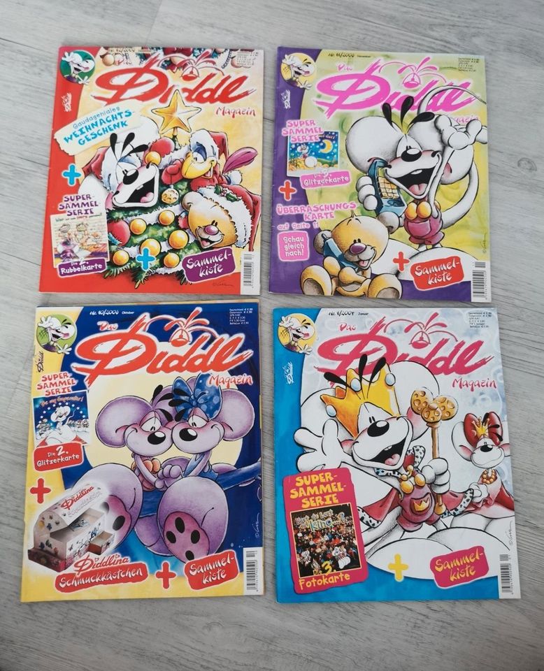 4 x Zeitschrift Diddl Magazin 10 +11+12 /2003 1/2004 Sammeln in Giesen