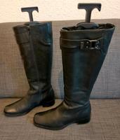 Lederstiefel schwarz Esprit 37 hoch, schmal, Reißverschluss Bayern - Erlangen Vorschau