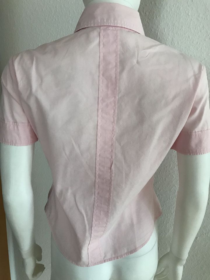 Kurzärmelige rosa Bluse von Benetton, Gr. S in München