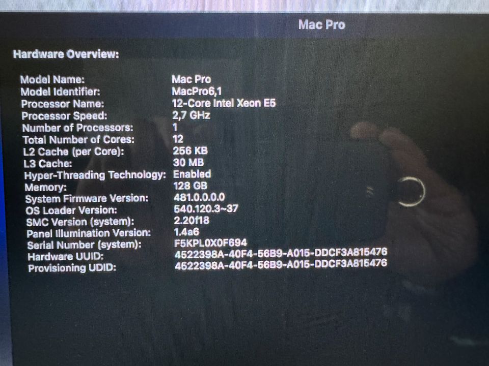 Mac Pro 6.1 Sonoma installiert# 12-Core # 4TB SSD # 128 GB RAM # in Frankfurt am Main