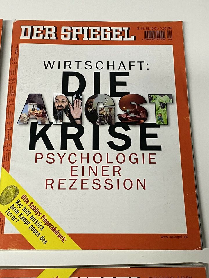 Der Spiegel Ausgaben Jahr 2001 Zeitschrift in Glauburg