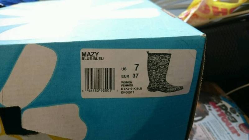 Kamik Gummistiefel Gummi Stiefel 37 Mazy blau bunt Muster Neu! in Bochum