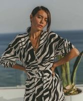 Damen Zebra Leo Kleid Animalprint Größe XS/S Baden-Württemberg - Oppenweiler Vorschau