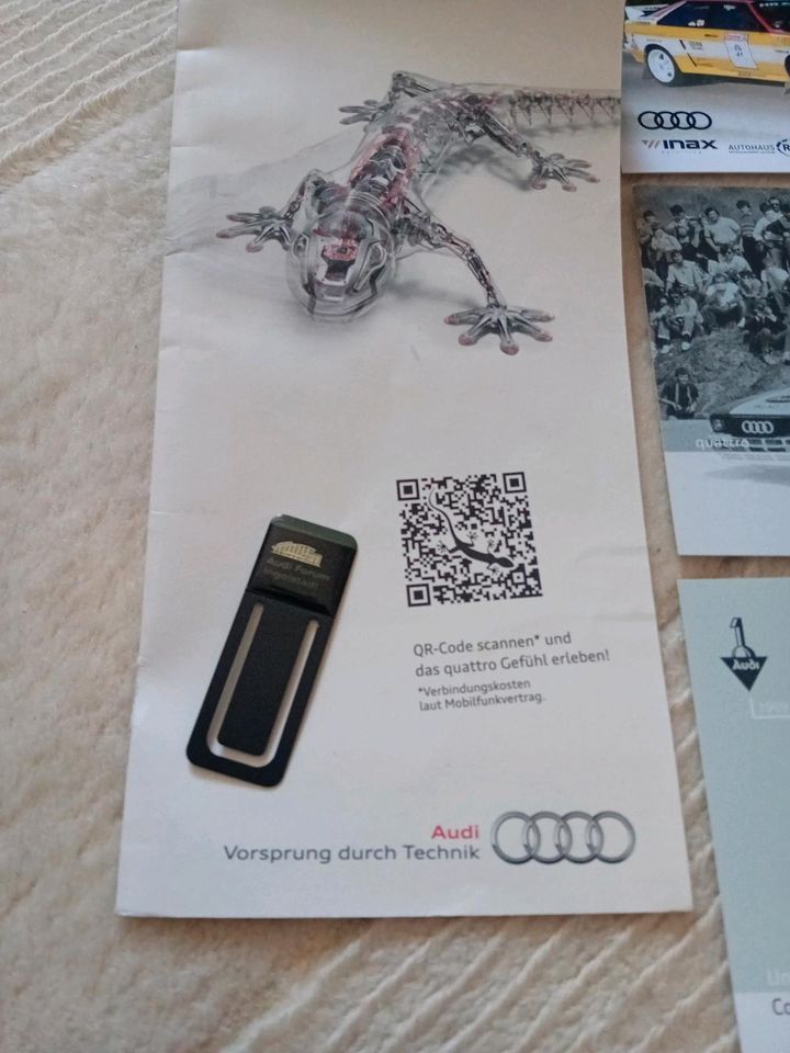 Audi Quattro Aufkleber + Postkarten selten in Rottweil