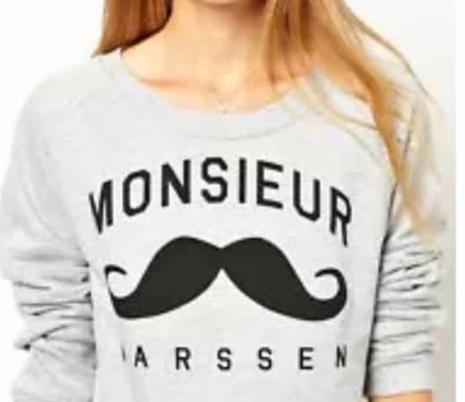 Zoe Karssen, Monsieur printed Cotton-Blend Sweatshirt gesucht in Essen