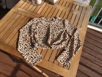 H&M Crop Bluse Leo Leopard 34 XS beige schwarz Bayern - Fürth Vorschau