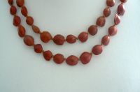 Halskette lang Kirschkerne orange Collier 120 cm Vintage 1A! Rheinland-Pfalz - Sinzig Vorschau