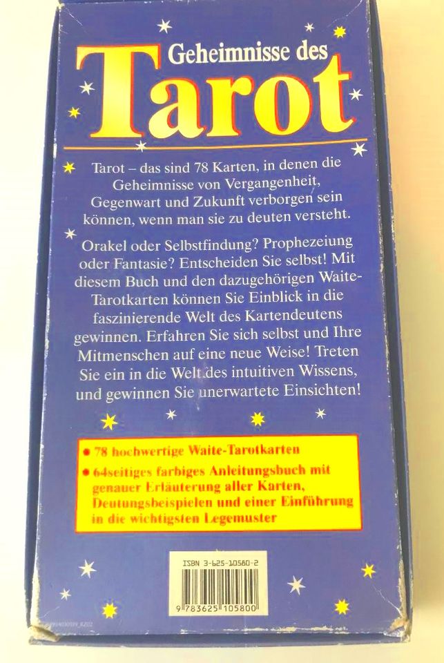 TAROT- SET- KARTEN UND BUCH - WAITE TAROT -TOP ZUSTAND - in Frankfurt am Main