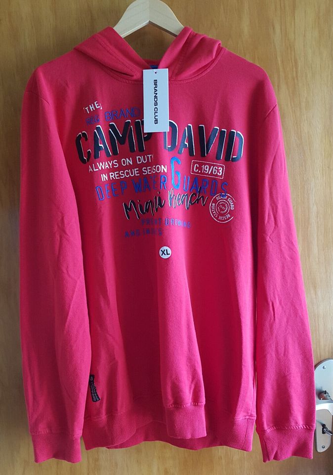 Orig. Camp David - Herren Sweatshirt mit Kapuze - in rot - XL in  Nordrhein-Westfalen - Jülich | eBay Kleinanzeigen ist jetzt Kleinanzeigen