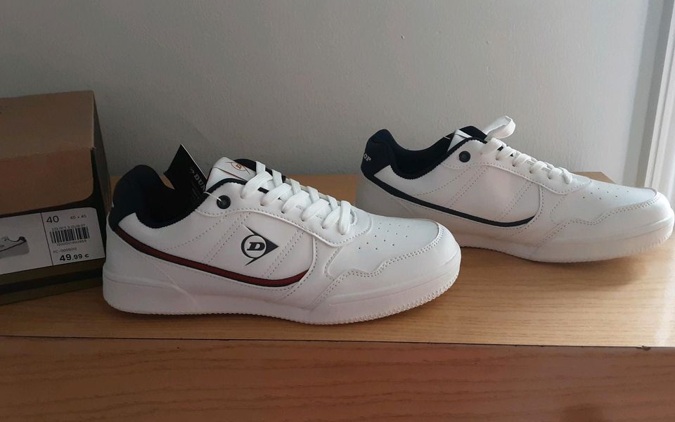 Sneaker Sportschuhe Turnschuhe Dunlop Größe 40, weiß, neu und OVP in Berlin