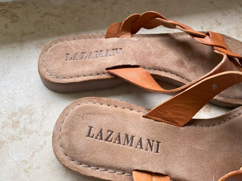 Lazamani Sandalen Leder braun 40 in Hoya