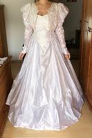 Hochzeitskleid Vintage Unikat mit Hütchen, Schleppe und Schleier Bayern - Obernburg Vorschau