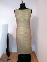 Extravagantes Kleid zweilagig grün taupe Glitzer Hessen - Habichtswald Vorschau
