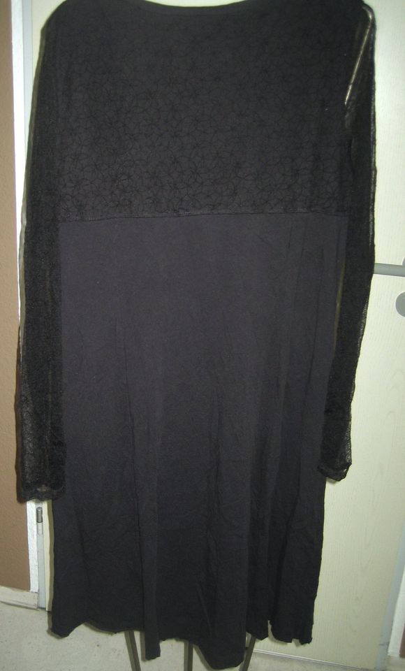 Kleid in schwarz von Simclan Größe 42 mit durchsichtigen Ärmeln in Aachen