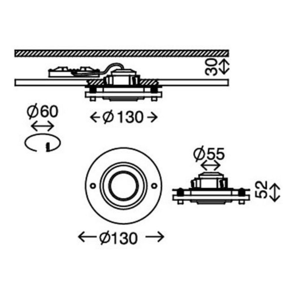 3 LED Einbauleuchten/Einbaustrahler 5 Watt, Deckenstrahler in Zehnhausen bei Wallmerod