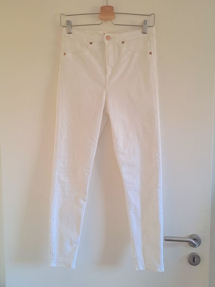 River Island Skinny Jeans Röhrenjeans Gr. 38 M Strech NEU weiss in Sünching