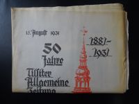 1931: 50 Jahre Tilsiter Allgemeine Zeitung - Ostpreußen Hannover - Herrenhausen-Stöcken Vorschau