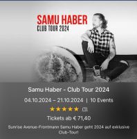 Samu Haber 2 Tickets für München, 21.10.2024 gesucht Nürnberg (Mittelfr) - Oststadt Vorschau