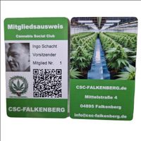 Wir drucken deine CSC Mitgliederausweise - schnell und Preiswert Brandenburg - Falkenberg/Elster Vorschau