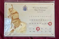 Ewiger Kalender Papst Paul II Blechschild Polnisch Berlin - Treptow Vorschau