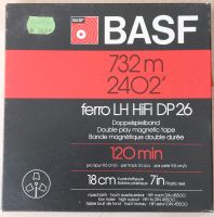 BASF Doppel spiel Ton band DP26 ferro LH HiFi 120 min 18 cm 7 top München - Moosach Vorschau