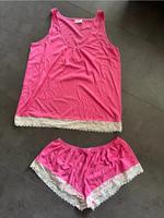 Sommer pyjama set Schlafanzug top Shorts spitze Gr. L Harburg - Hamburg Marmstorf Vorschau