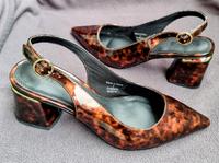 Sling Pumps NEU Gr. 5 (38) braun leopard animal print Lack Sendling - Obersendling Vorschau