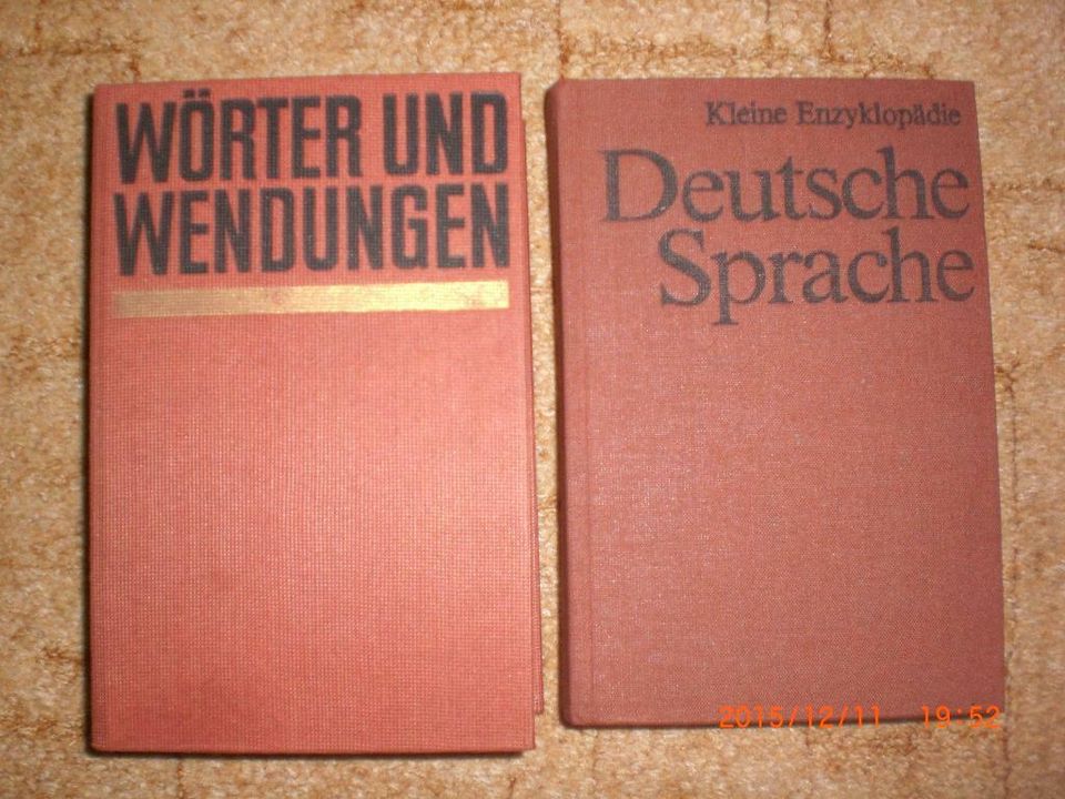 DDR, 2 Bücher =Wörter u. Wendungen= Deutsche Sprache! in Rudolstadt