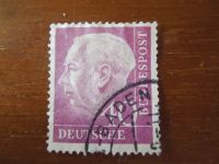 Briefmarke Deutsche Bundespost  Bundespräsident Theodor Heus 40 P Saarland - Wallerfangen Vorschau