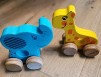 Babyspielzeug Holz Eichhorn Schiebetiere 2er Set Elefant Giraffe Brandenburg - Schönwalde-Glien Vorschau