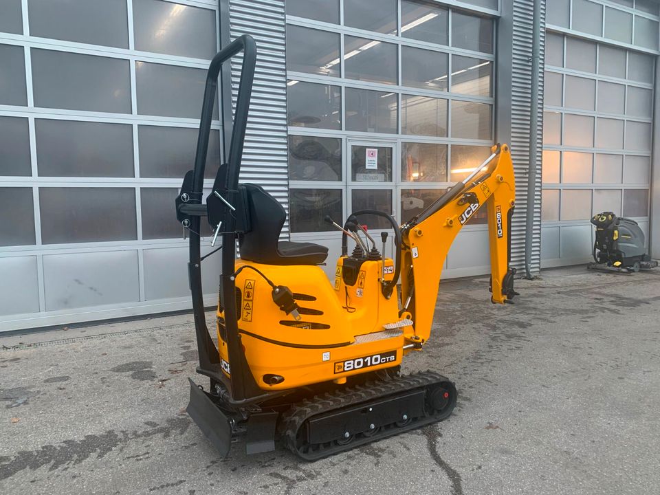 JCB Microbagger 8010 CTS, ca. 1.100 kg Gewicht in Kirchheim bei München