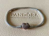 Pandora Moments Pavé-Herz-Verschluss Armband, Silber/rosegold Dortmund - Aplerbeck Vorschau