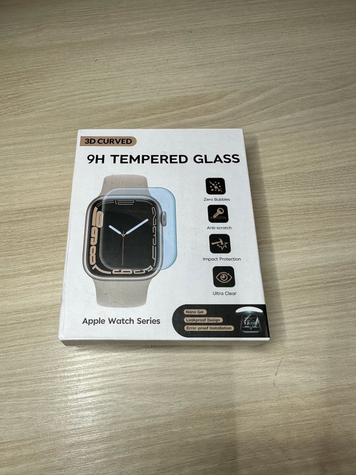 Displayschutzfolie Glas für Apple Watch Series 6/SE/5/4 44mm in Geilenkirchen