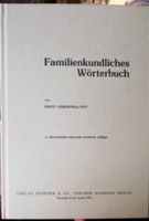 Familienkundliches Wörterbuch, Fritz Verdenhalven, Genealogie, Hessen - Rabenau Vorschau