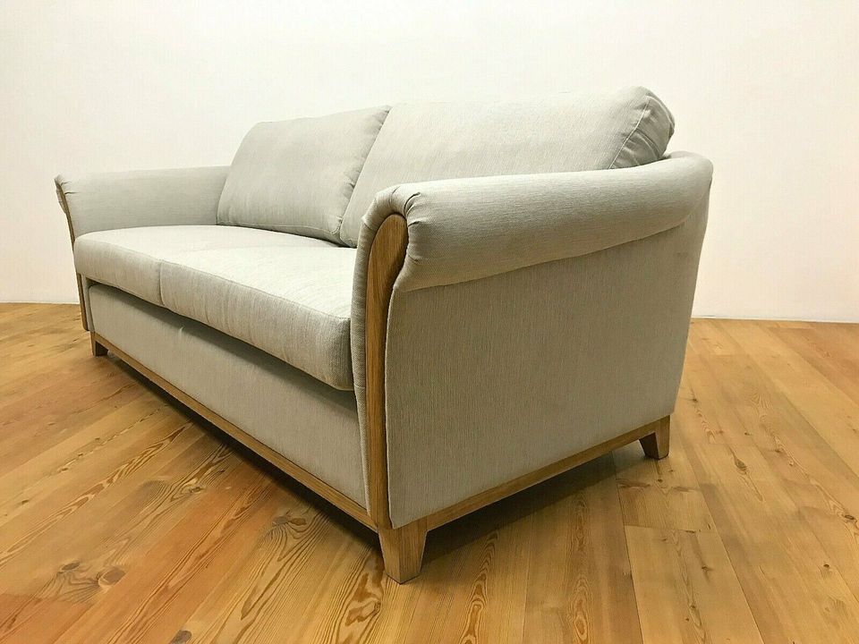 Hjort Knudsen Sofa Dreisitzer Stoffbezug Hell Grau Danish Design in Köln