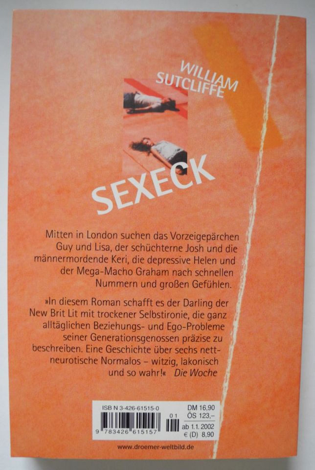 Sexeck; William Sutcliffe; Taschenbuch; Verlag: Droemer Knaur; in Neustadt an der Weinstraße