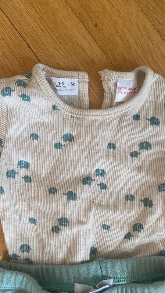 Zara Baby Outfit Set Zwillinge Body & Hose 62 in Wiesbaden