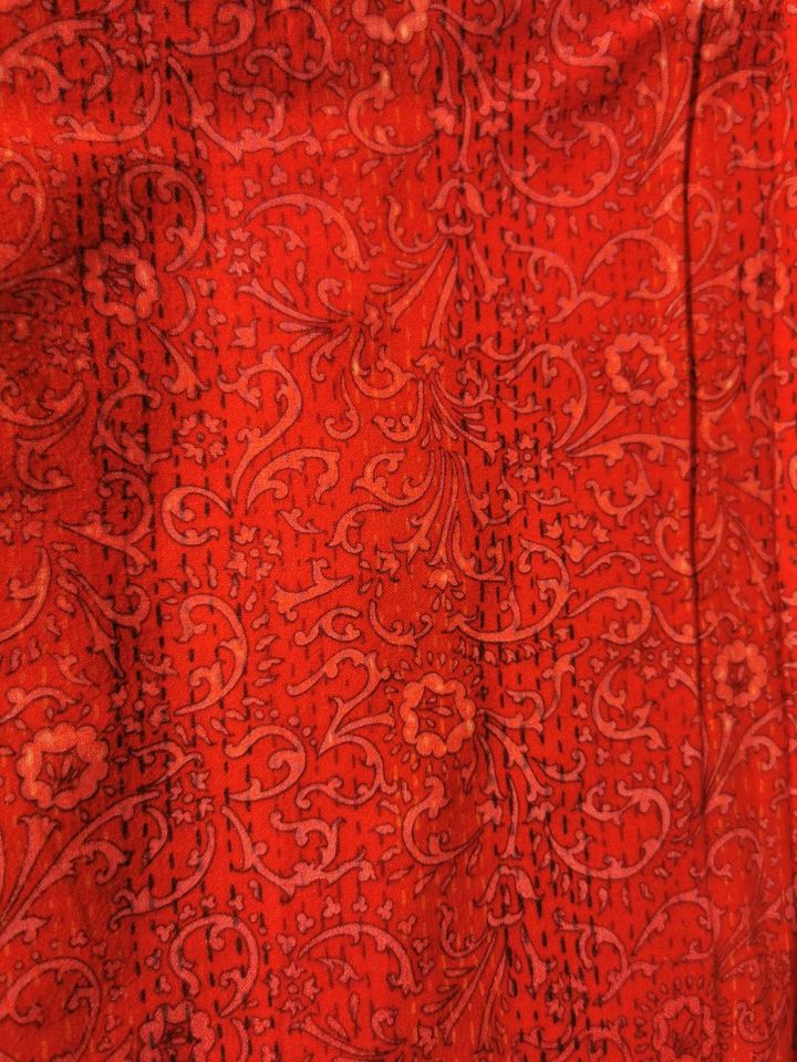 ⛔ Bassetti Plaid ⛔ Tagesdecke Wohndecke Decke rot beige neuwertig in Achim