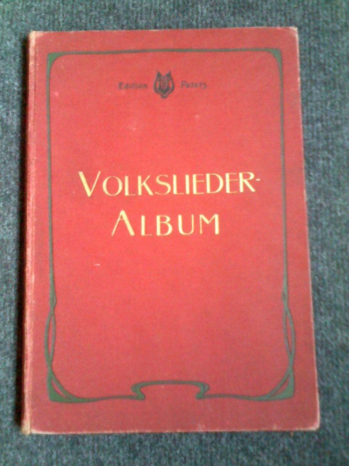 Volkslieder Album für Singstimme mit Pianofortbegleitung ca.1870 in Bad Buchau