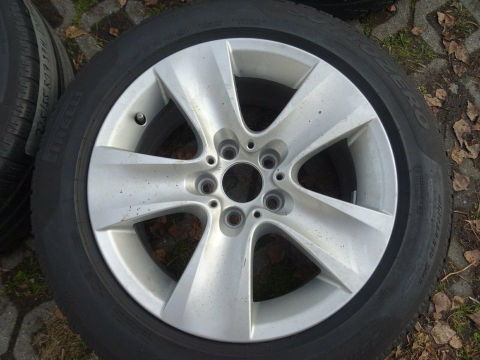 5er BMW Alufelgen + Pirelli Winterreifen 225 55 r17  BMW 6790172 in Velten