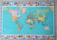 Puzzle 1500 Teile Weltkarte und Flaggen Nordrhein-Westfalen - Detmold Vorschau