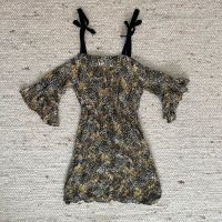 OYSHO Sommerkleid schwarz gelb S Strandkleid Leoprint Zara Biene München - Sendling Vorschau