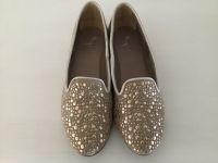 Ballerina / Slipper beige/gold von GOERTZ Gr. 36 Echtleder Hessen - Calden Vorschau