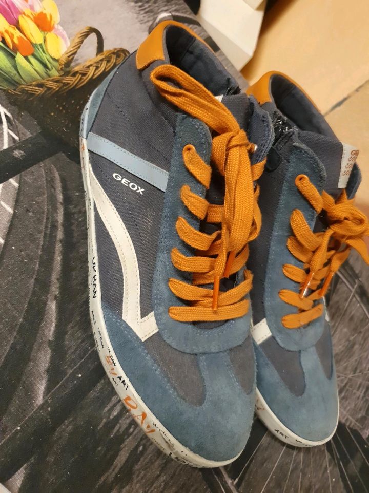 Geox Schuhe Sneaker Ledersohle Gr 41 Neu in Markt Rettenbach