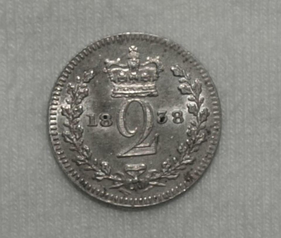 Silber Maundy Großbritannien Victoria, 1838, 2 Pence UNC in Düsseldorf