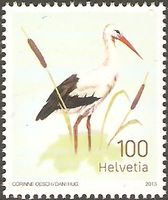 Schweiz 2299 ** Umweltschutz - Tiere - Vögel - Fauna - Weißstorch Nordrhein-Westfalen - Kamen Vorschau