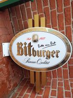 Bitburger Leuchtreklame XXL beidseitig, 5 Jahre genutzt Niedersachsen - Loxstedt Vorschau